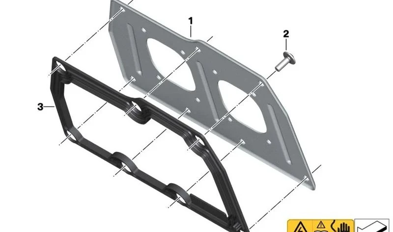 Tapa de servicio OEM 61271539506 para BMW Motorrad C serie, modelo CE04. Original BMW Motorrad.