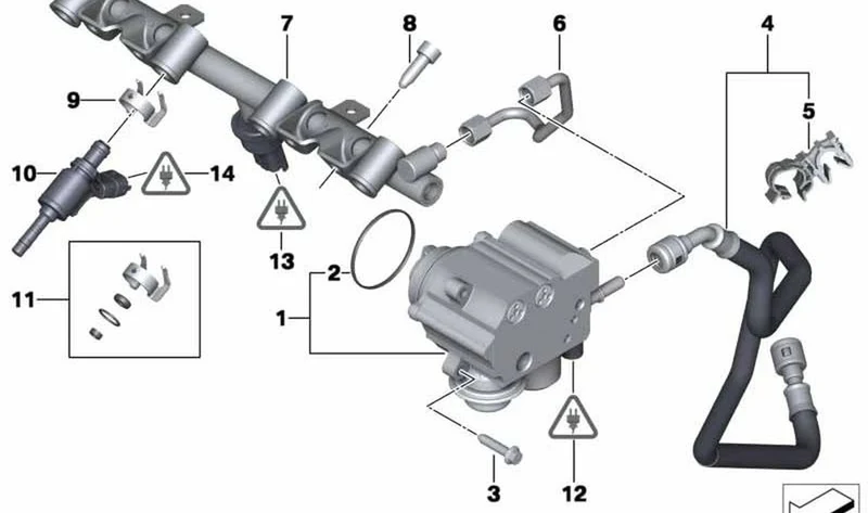 Tubería de admisión OEM 13539800679 para MINI Countryman R60 Cooper S, Cooper S ALL4 (2010-2016). Original MINI.