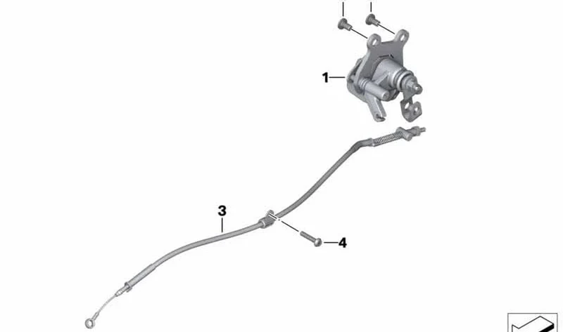 Pinza de freno de estacionamiento OEM 34218545038 para motos BMW C evolution, C 600 Sport, C 650 GT... y más. Original BMW Motorrad.