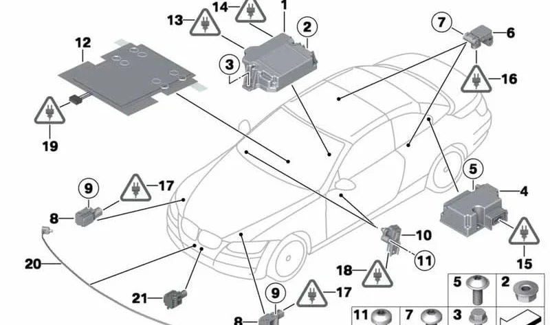 Controlador Roll-Over OEM 65779264926 para MINI Cabrio R57, R57 LCI, BMW 1 E88, 3 E93, 3 E93 LCI. Original BMW y MINI.