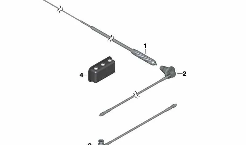 Emisor de antena Multiband OEM 65218544576 para motos BMW R1200RT, R1250RT, R900RT. Original BMW Motorrad.