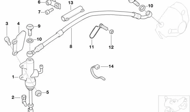 Perno OEM 07129934961 para motos BMW F 650 CS, F 700 GS, F 800 GT, R 1200 GS, K 1600 GT… y más. Original BMW Motorrad.