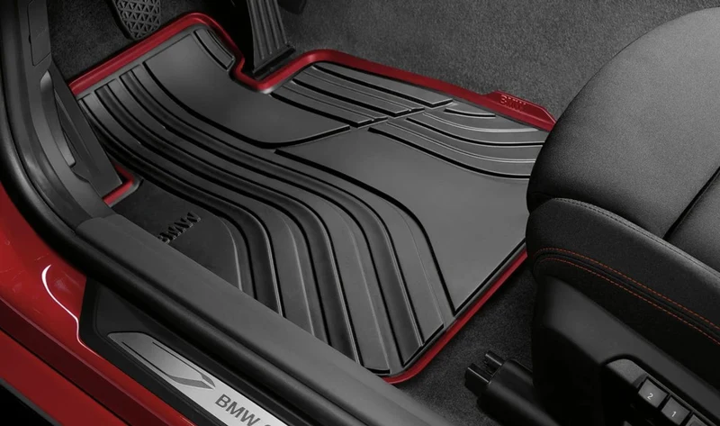 Alfombrillas delanteras todo tiempo OEM 51472287853 para BMW 2' F45 Active Tourer, F46 Gran Tourer... y más. Original BMW.