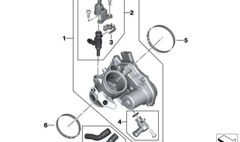 Clip elástico OEM 13537688795 para motos BMW K50, K51, K52, K53, K54, K25, K26... y más. Original BMW Motorrad.