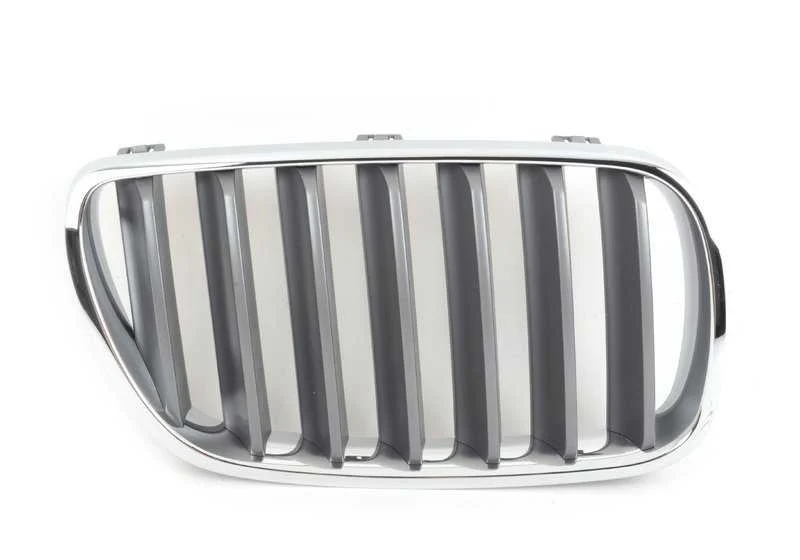Rejilla de adorno delantera derecha GRAPHITMETALLIC OEM 51113420092 para BMW X3 E83 LCI (02/2006 - 08/2010). Original BMW.