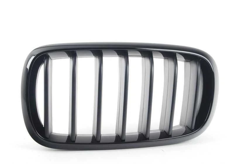 Parrilla decorativa M Performance delantera izquierda negro brillo OEM 51712334708 para BMW X5 F15, X6 F16. Original BMW.