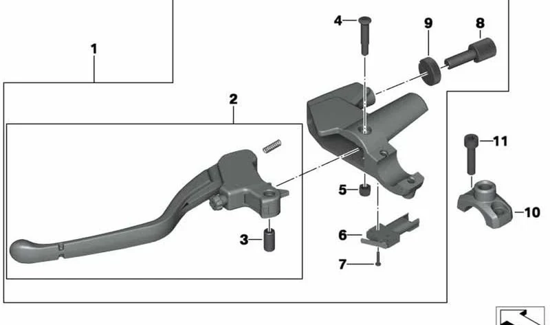 Contratuerca OEM 32727678101 para motos BMW F 700 GS, F 800 GT, F 800 GS, F 800 R... y más. Original BMW Motorrad.