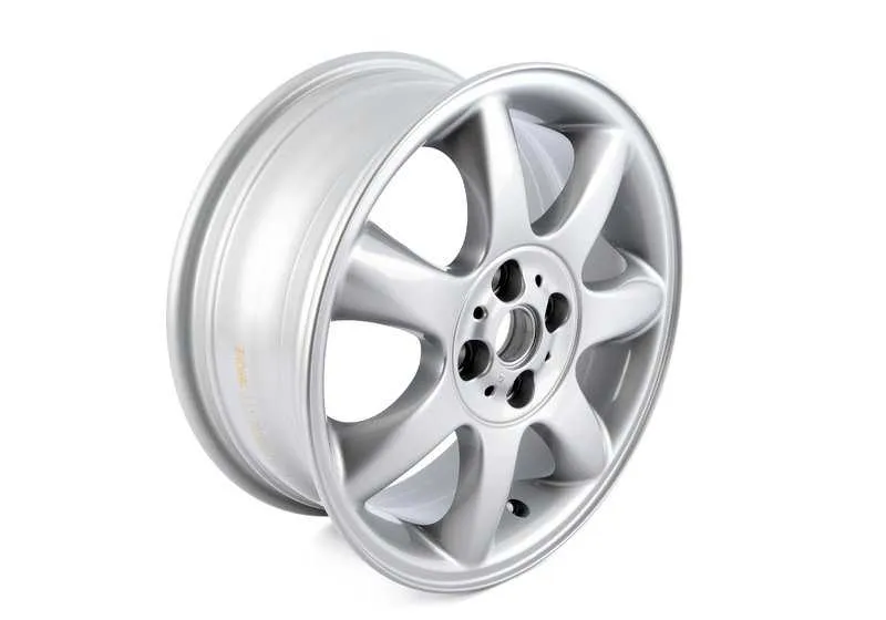Llanta de aluminio Bridge Spoke 94 plata OEM 36116775684 para MINI R50, R53, R56, Clubman R55, Cabrio R52, Coupé R58, Roadster R59... y más. Original MINI.