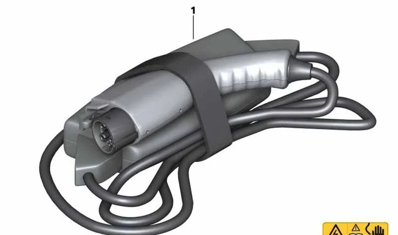 Cable de carga estándar OEM 61447106300 para BMW Motorrad C evolution (K17, 0C03). Original BMW Motorrad.