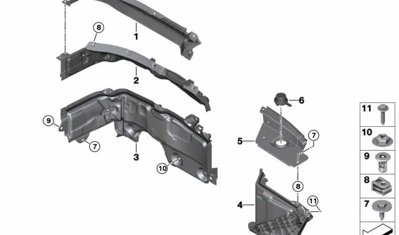 Tapa de la batería OEM 41007290719 para MINI Clubman F54, F54 LCI, BMW Serie 1 F40, Serie 2 F44 y más. Original BMW y MINI.
