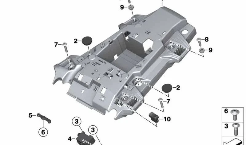 Portaequipajes trasero OEM 46548382549 para motos BMW F 750 GS, F 850 GS, F 900 GS. Original BMW Motorrad.