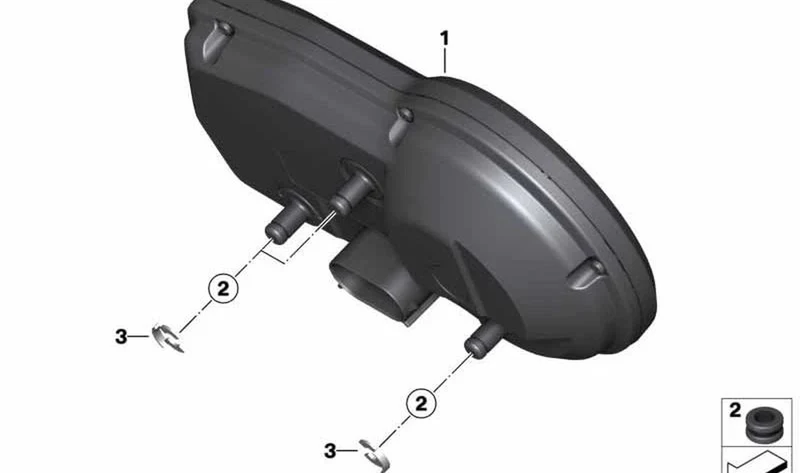 Manguito de goma OEM 71609480182 para BMW Motorrad F750GS, F850GS, F850GS Adventure. Original BMW Motorrad.
