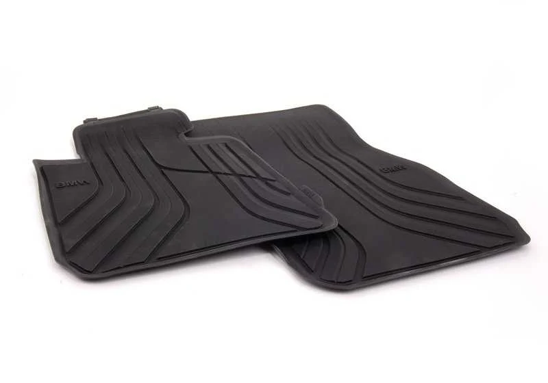Alfombrillas todo tiempo delanteras OEM 51472219799 para BMW F30, F80 M3, F31, F34 GT... y más. Color antracita. Original BMW.