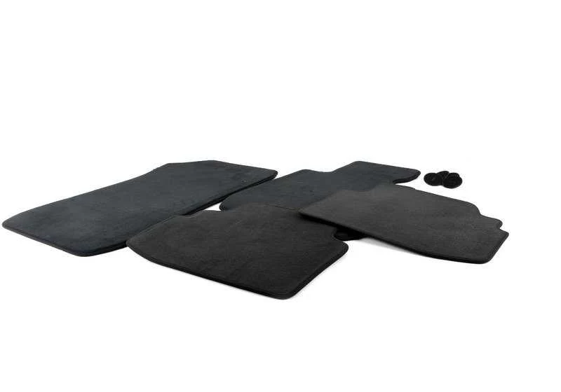 Alfombrillas de velours antracita OEM 51477316595 para BMW Serie 3 E92, E92 LCI, E93. Delanteras y traseras. Original BMW.
