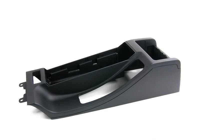 Consola corta central negra OEM 51168234154 para BMW Serie 3 E46 (316Ci, 316i, 318Ci... y más). Original BMW.
