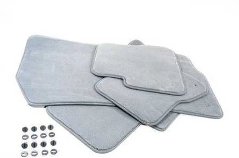 Alfombrillas de velours grises OEM 51477007314 para BMW Serie 3 E46 (11/1998 - 08/2006). Original BMW.