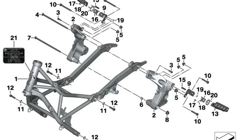 Tornillo ISA OEM 07129905768 para motos BMW R1200GS, S1000RR, F850GS, C650GT... y más. Original BMW Motorrad.