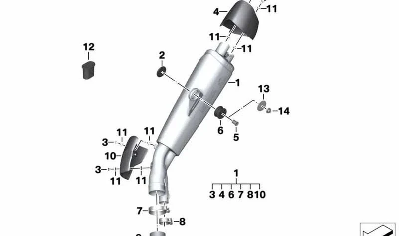 Caperuza OEM 12527700428 para motos BMW HP4 K42, S 1000 RR K46... y más. Original BMW Motorrad.