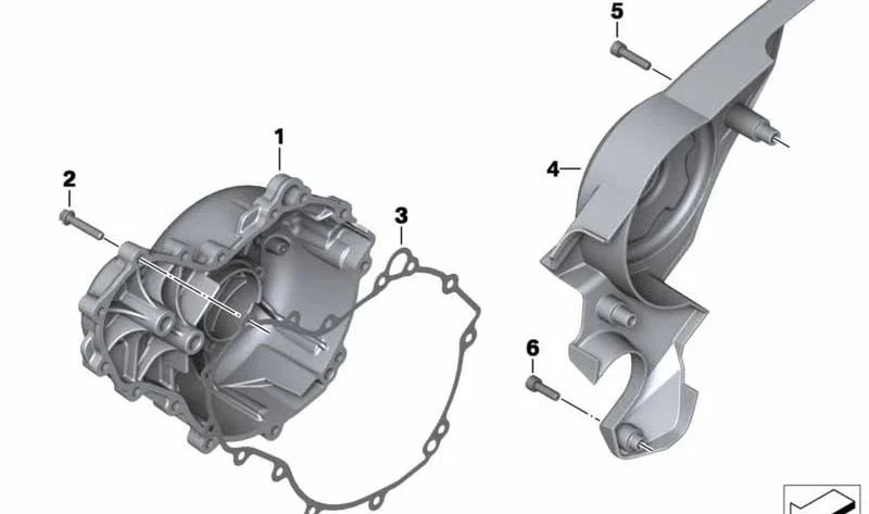 Cubierta plateada OEM 11147678270 para motos BMW F 800 S, F 800 ST, F 800 GT. Original BMW Motorrad.