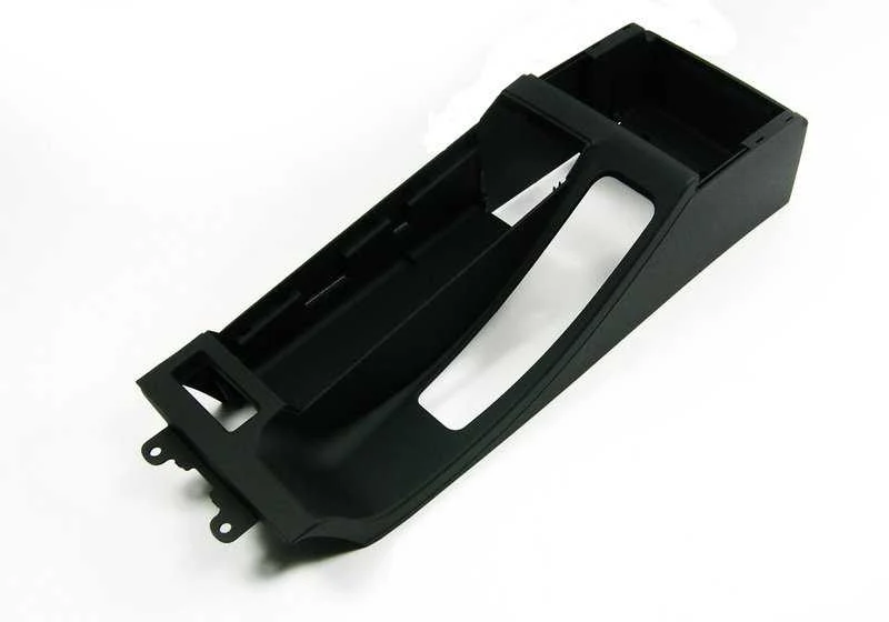 Consola apoyabrazos central OEM 51168218305 para BMW Serie 3 E46 (1997-2006). Color negro. Original BMW.