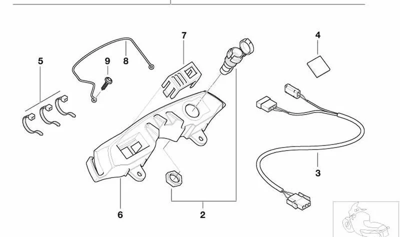 Caperuza OEM 32711459318 para motos BMW F 650 GS, G 650 GS, K 1200 RS, R 1100 GS, R 850 R... y más. Original BMW Motorrad.