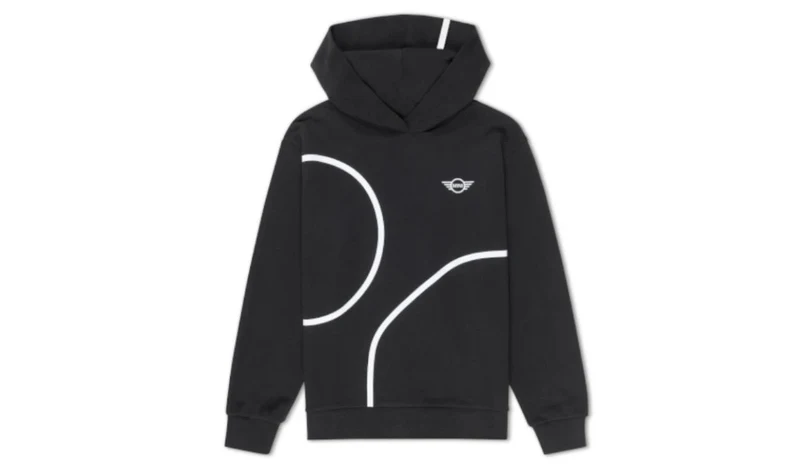 Sudadera con capucha negra/blanca talla XL OEM 80145B32020 para MINI. Original MINI.