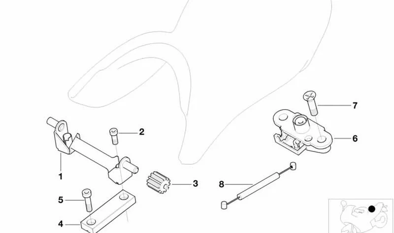 Cerradura OEM 52532328802 para motos BMW F 800 GT, F 750 GS, F 850 GS, R 1200 RT... y más. Original BMW Motorrad.