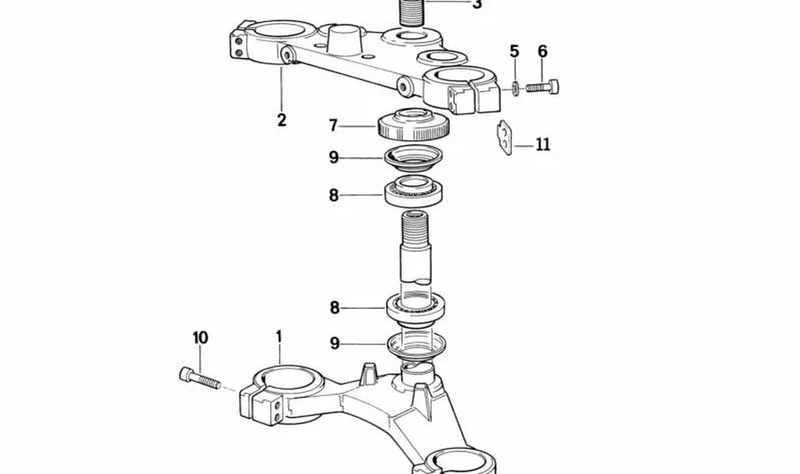 Arandela negra OEM 61337653745 para motos BMW R 850 C, R 1200 C, K1, K 100 RS, K 1100 LT... y más. Original BMW Motorrad.