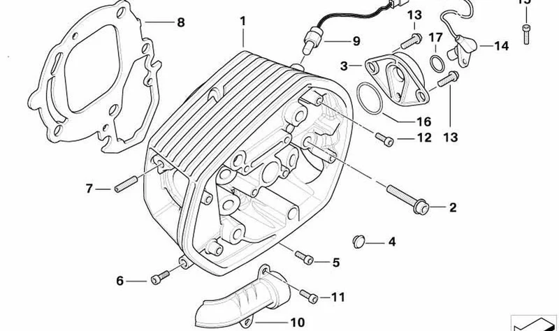 Placa de sensor OEM 12727674454 para motos BMW R 1200 GS, R 1200 GS Adventure, R 1200 RT... y más. Original BMW Motorrad.