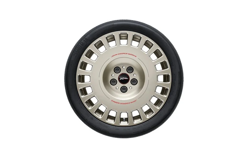 Llanta de aluminio JCW Rallye Spoke 964 OEM 36115A3E644 para MINI F66, F65, Cabrio F67. Original MINI.