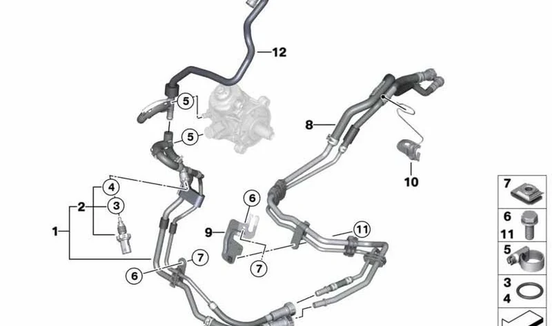 Guía de combustible OEM 13539810887 para MINI Countryman R60, Paceman R61. Original MINI.