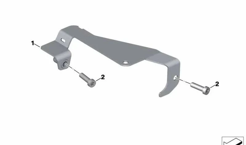 Soporte mazo de cables OEM 61137680948 para motos BMW HP2 Enduro, HP2 Megamoto. Original BMW Motorrad.