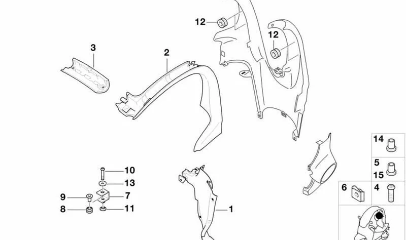Tapón OEM 46637656303 para BMW Motorrad C1 (10/1999-04/2003). Original BMW Motorrad.