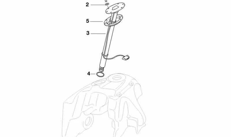 Junta del transmisor de tubo de inmersión OEM 62162306310 para BMW Motorrad R 1100 RT, R 850 RT, R 1150 RT... y más. Original BMW Motorrad.