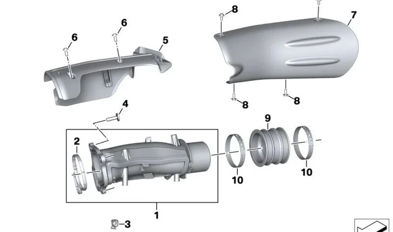 Cubierta depósito lado izquierdo cromo OEM 11619444799 para motos BMW R18, R18 Classic, R18 B, R18 Transcontinental. Original BMW Motorrad.