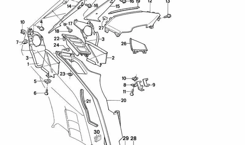 Grapa OEM 46631453496 para BMW Motorrad K1, K 100 RS, K 1100 RS... y más. Original BMW Motorrad.