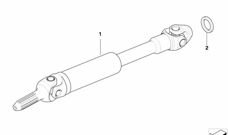 Árbol cardan OEM 26117675684 para motos BMW K1200S, K1200R, K1200R Sport, K1200GT. Original BMW Motorrad.