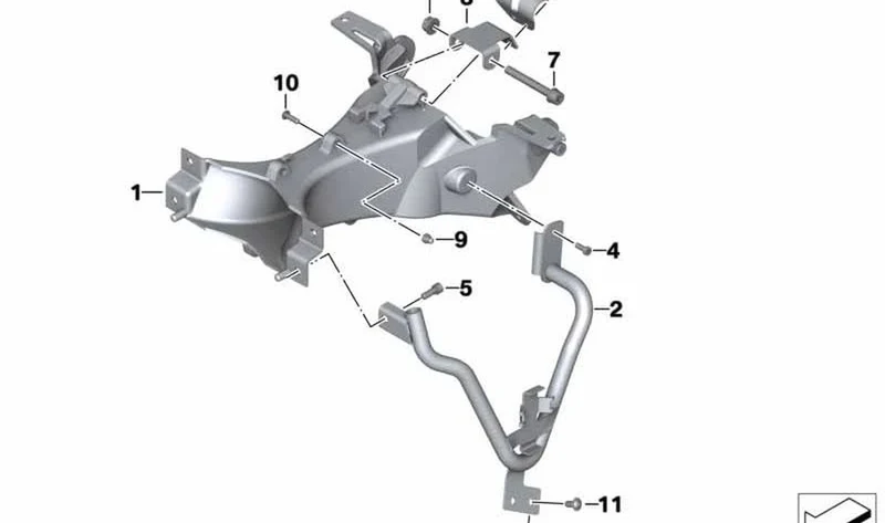 Cubierta lateral izquierda OEM 46637677585 para BMW Motorrad K28 (R 1200 ST). Original BMW Motorrad.
