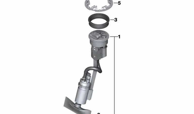 Junta para bomba de gasolina OEM 16147725353 para motos BMW C 600 Sport, C 650 GT. Original BMW Motorrad.