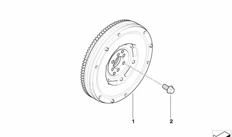 Tornillo hexagonal M10x45 OEM 11227790852 para MINI R50 One D, R52... y más. Original MINI.