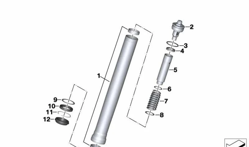 Arandela OEM 31427720329 para motos BMW R nineT, HP4, S 1000 RR, S 1000 R. Original BMW Motorrad.