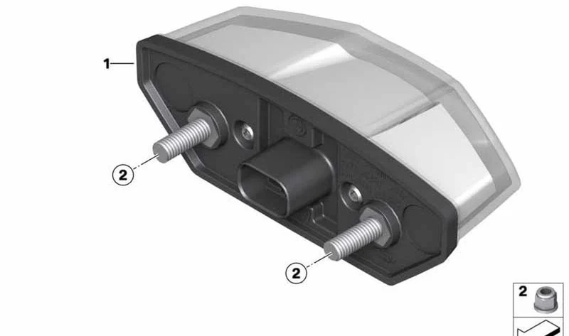 Luz trasera LED OEM 63218558691 para motos BMW C 400 X (K09). Original BMW Motorrad.