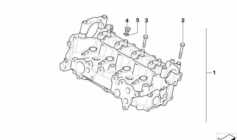 Tornillo hexagonal con arandela OEM 11127791805 para MINI R50 One D (RB11, RB12). Original MINI.
