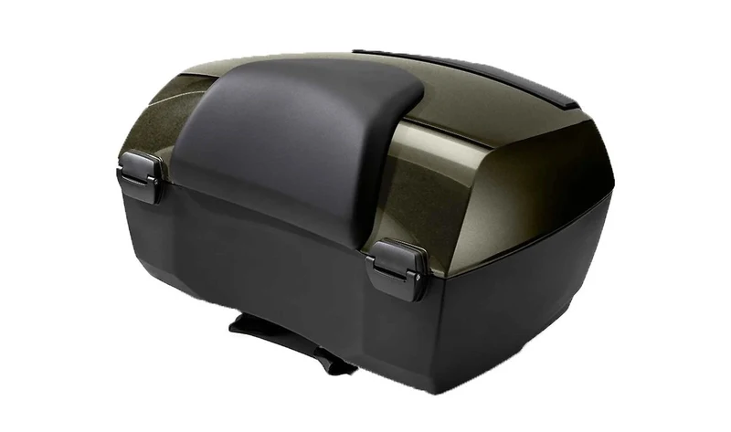 Top case Touring trasero OEM 46549445164 para motos BMW R 1250 RT, R 1200 RT (2018-2023). Color Manhattan metálico. Original BMW Motorrad.