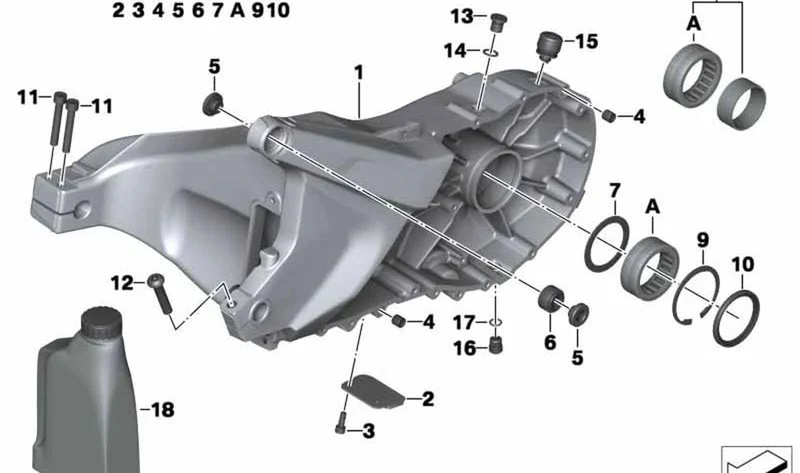 Articulación trasera OEM 33357729850 para motos BMW C Evolution, C 600 Sport, C 650 Sport, C 650 GT. Original BMW Motorrad.