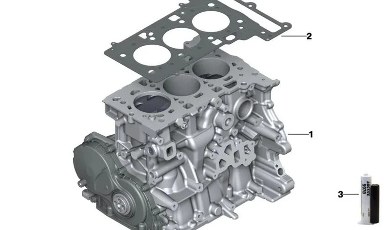 Junta de culata exento asbesto OEM 11128636960 para MINI F55, F56, Cabrio F57... y más. Original MINI.