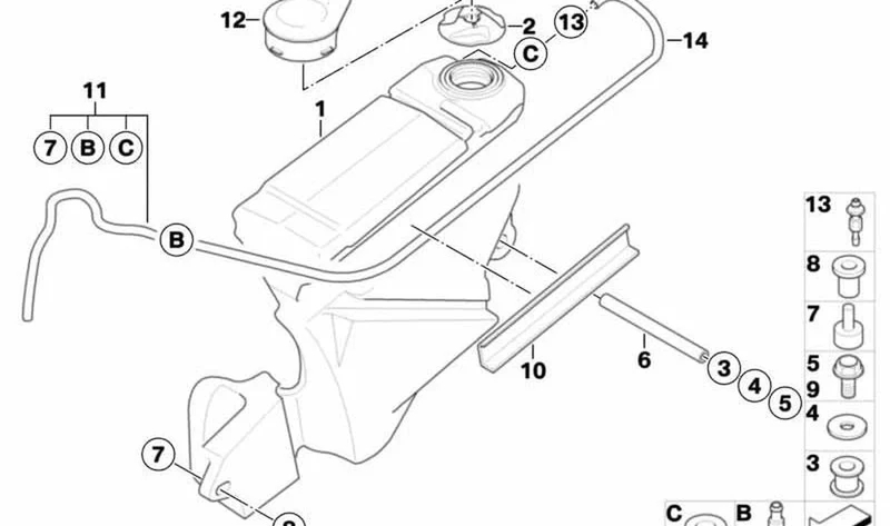 Depósito de combustible OEM 16117711095 para BMW Motorrad G 450X (K16, 0145). Original BMW Motorrad.
