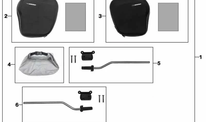 Soporte distanciador derecho OEM 77402467936 para BMW Motorrad S 1000 R (K63), S 1000 RR (K67). Original BMW Motorrad.