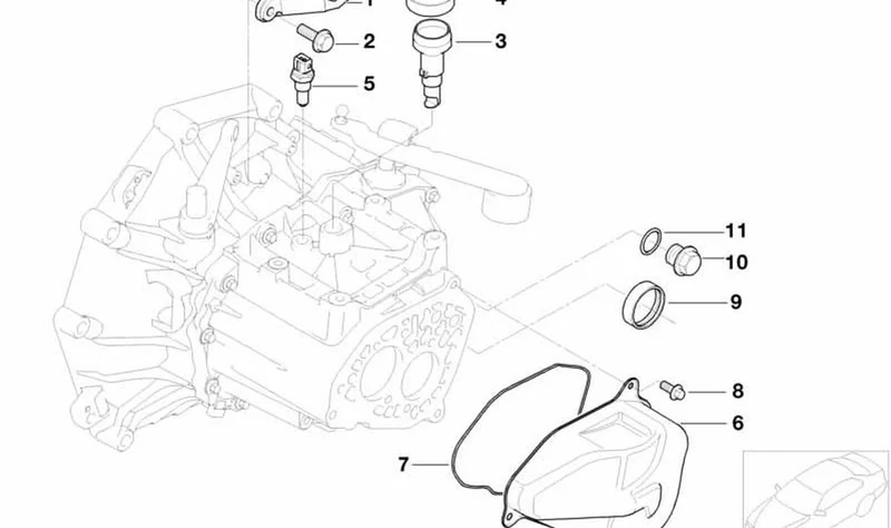 Tubo de purga de aire OEM 23111035597 para MINI R50, R52, R53. Original MINI.