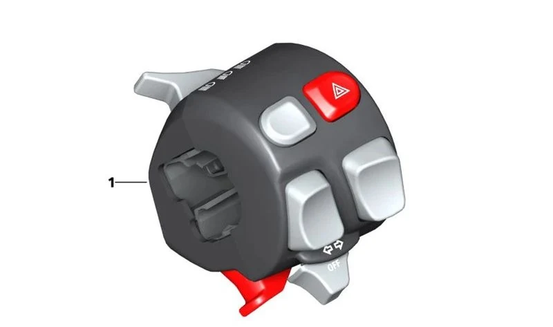Interruptor combinado izquierdo OEM 61318388641 para BMW Motorrad C 650 GT (K19) 2011-2020. Original BMW Motorrad.
